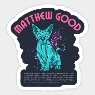 matthew good Sticker